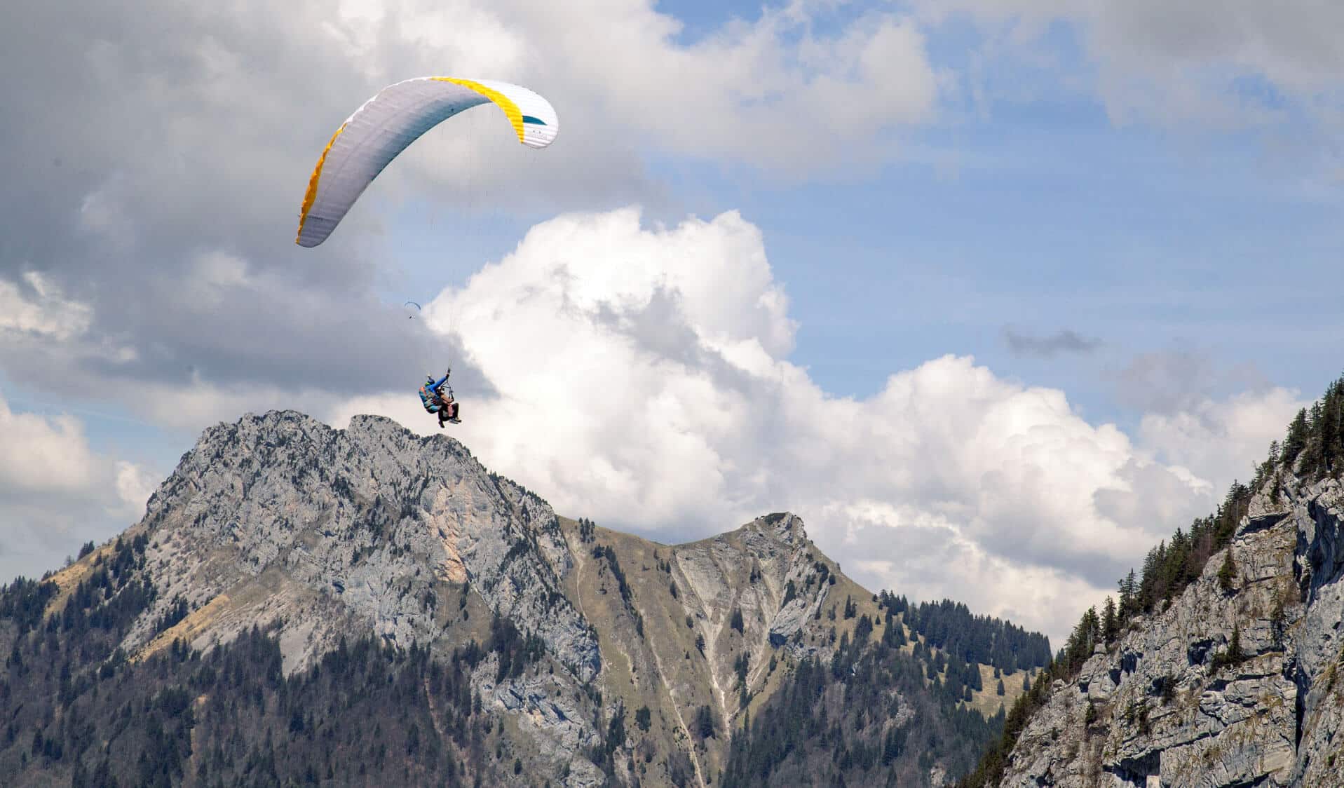 vol cross parapente Les Grands Espaces vue montagnes