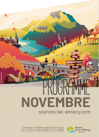 Couverture programme novembre Sources du lac d'Annecy