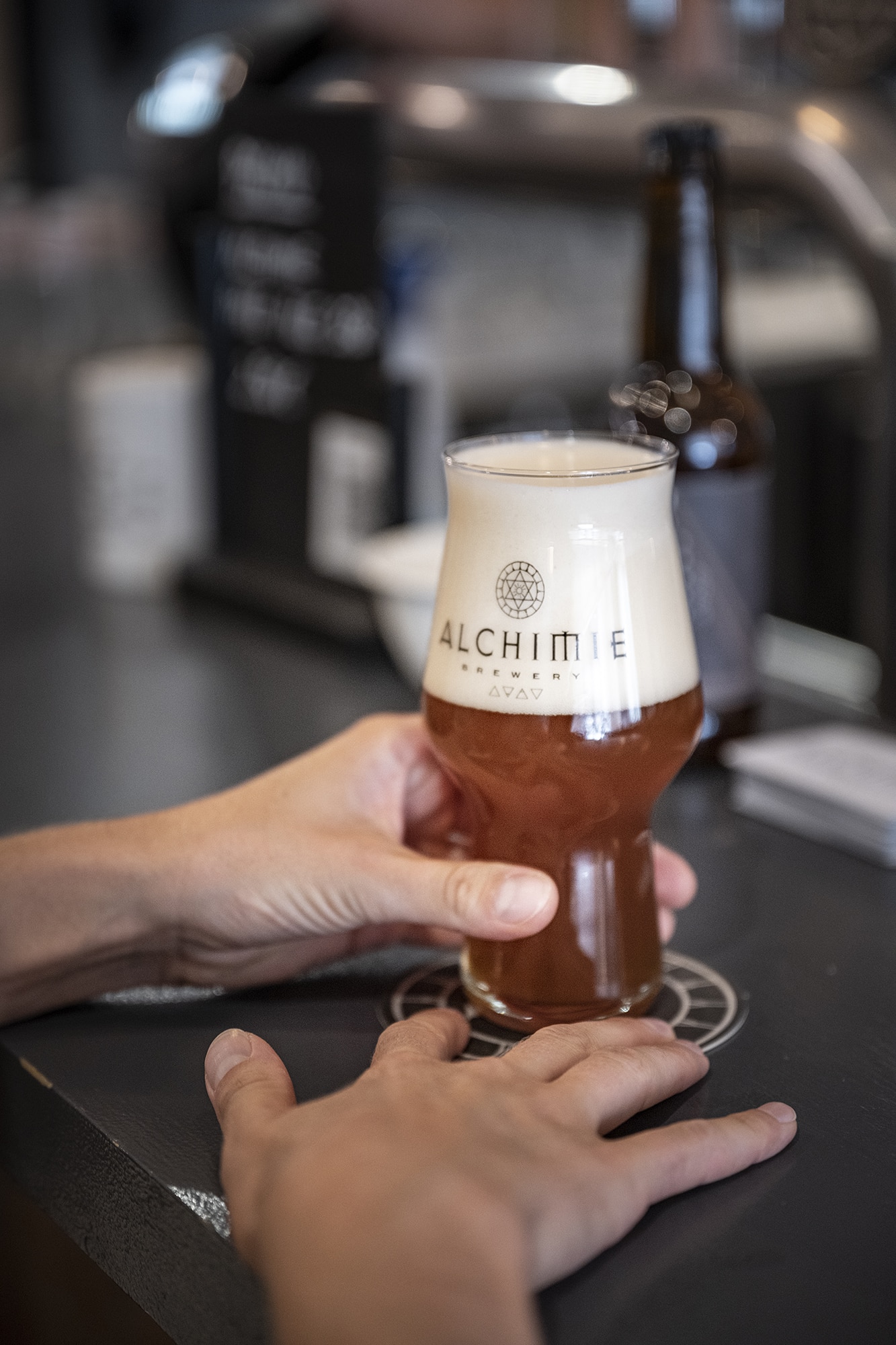 verre de bière Alchimie